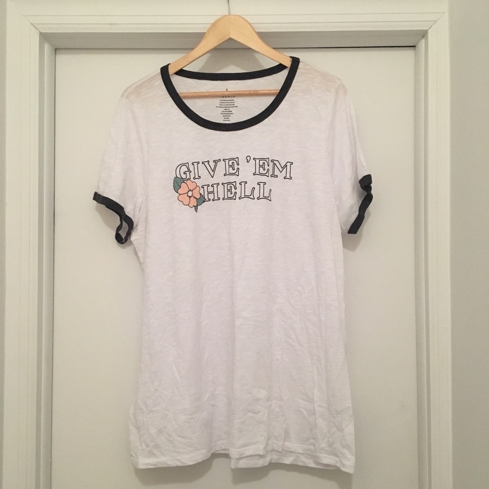 Give ‘Em Hell Ringer Tee